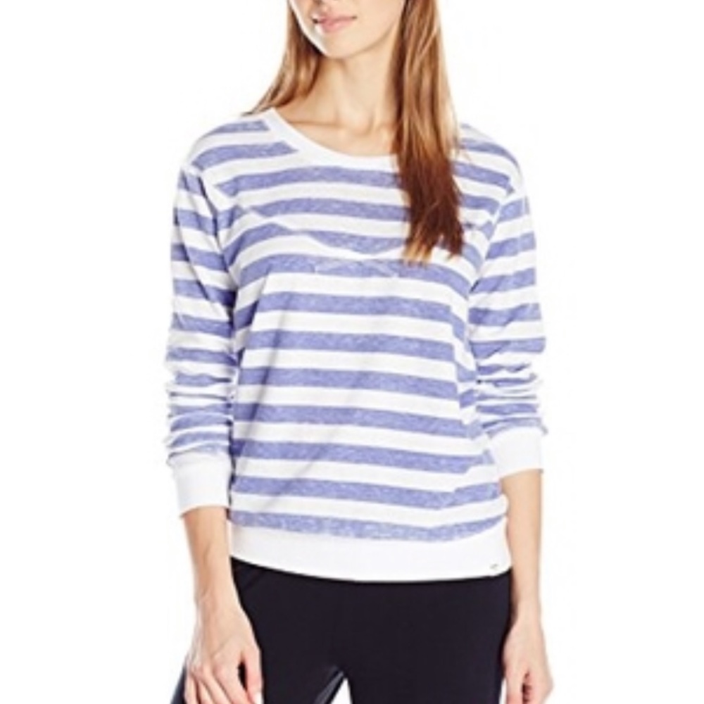 Honeydew Striped Relaxed Fit Sweater